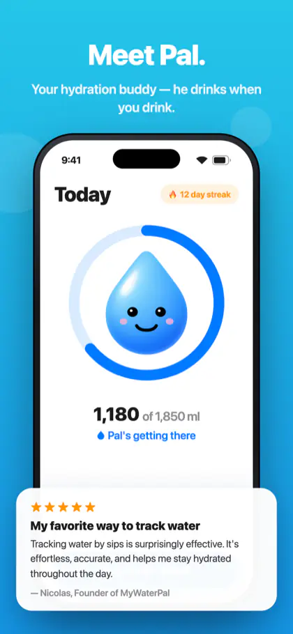 MyWaterPal screenshot 1