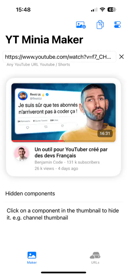 YT Minia screenshot 2